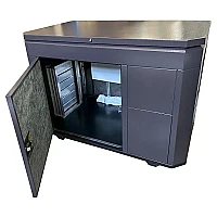 Тихий зимний кожух для генератора 1600 RAL 8019 (2 вентилятора)