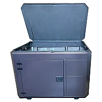 Тихий зимний кожух для генератора 1600 RAL 8019 (2 вентилятора)